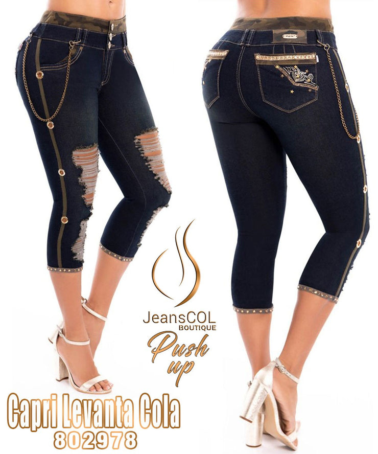 Wow Capri Jeans W802978 100% Colombian Jeans